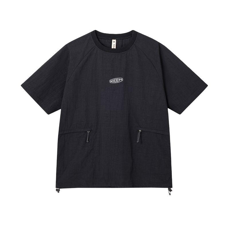 Keen T Shirts Unisex Black Crew Neck Thin 1030741 L