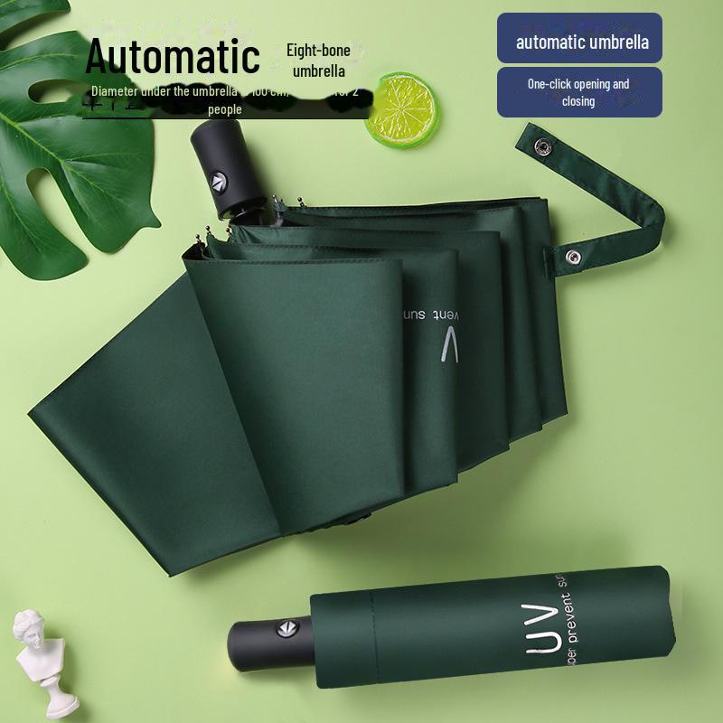 

Автоматический черный складной зонт от солнца с защитой от УФ-излучения для женщин 55cm*8K