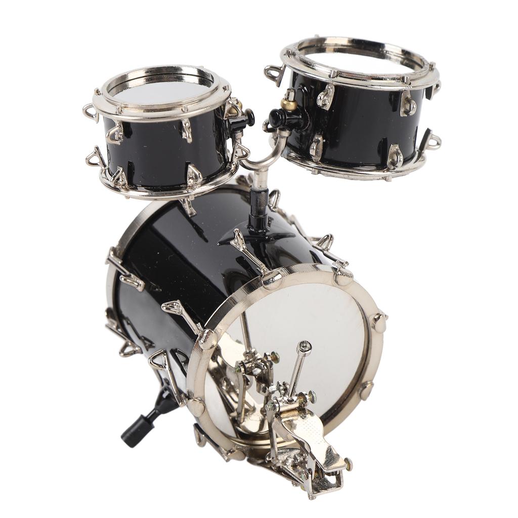 Miniature Drum Model Metal Jazz Drum Model Ornament Miniature Musical Instrument Drum Set for Teache