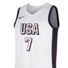 Nike USA Basketball Olympic Series SS24 Dri-FIT Kevin Durant Bequemes Ärmelloses Logo Basketballtrikot Herren Trikot Weiß NN201911313-USA