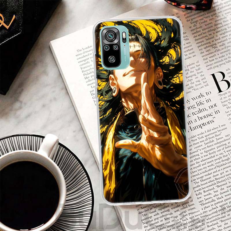 Kaisen J-Jujutsu Geto Suguru Cover For Xiaomi Redmi Note 14 13 12S 12 11 Pro Plus Phone Case 11S 10S 10 11E 11T + 9S 9 Print Coq