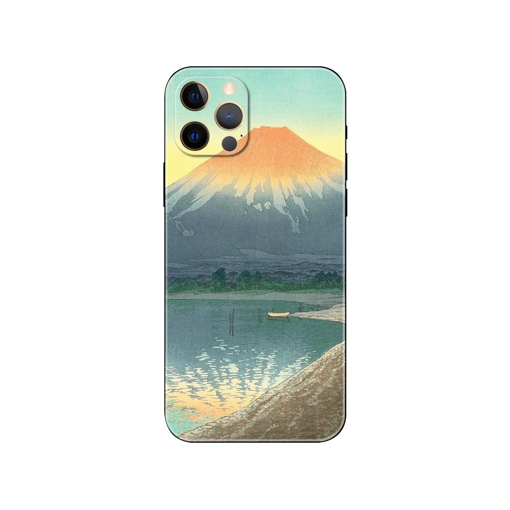 Japanese style Art phone case for iphone 5 5s 2020se 6 6s 7 8 plus x 10 XR XS 11 12 13 mini pro MAX black tpu back cover
