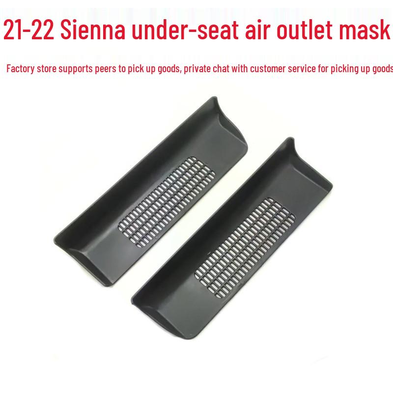 Pasuje na 22 modelů Sienna: Kryt pro ochranu proti prachu a poškrábání pro podsedlový vzduchový výdech.