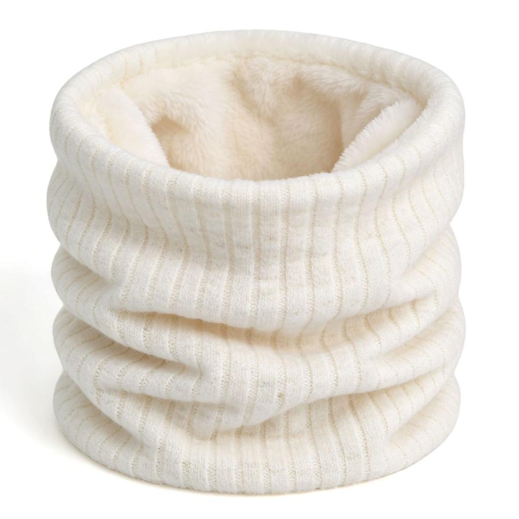 Men Winter Neck Warmer Thick Fleece Lined Thermal Neck Gaiter Soft Stretch Scarf for Skiing Cycling Hiking Cold Weather