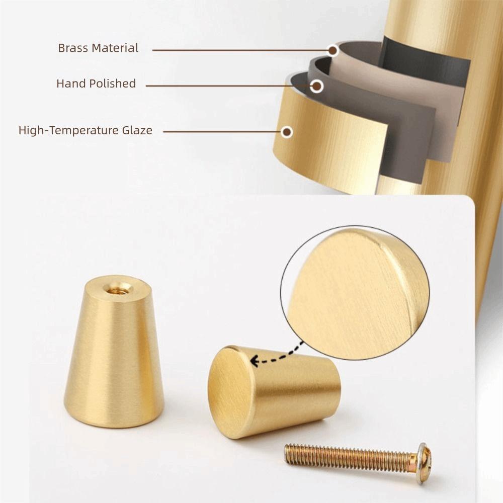 Modern Door Copper Handles Simple Drawer and Cabinet All-copper Handles Brass Handles Cupboard