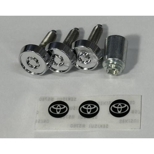 Toyota Motor Corporation (TOYOTA) [Domestic Genuine Genuine Parts] Lock Bolt (for License Plate) Toyota Logo Safety Security