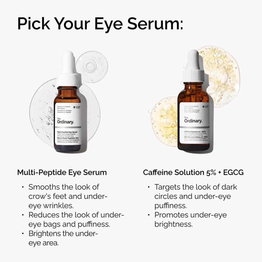 The Ordinary Multi-Peptide Eye Serum, Anti-Aging Peptide Serum for Crowâs Feet, Dark Circles & Puffiness, 15ml
