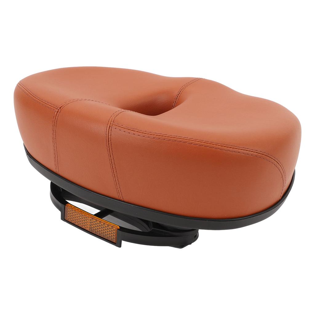 Selle de vélo sans nez Selle de vélo large Remplacement Épaissie Creuse Respirante Absorption des chocs Ville