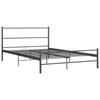 Double Bed Frame Gray Metal 120 X 200 Cm