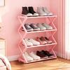 4-Tier Shoe Rack, Multi-Layer Shoe and Book Shelf, High Load-Bearing and Space-Saving Design. Saves Space, Easy To Assemble, Durable Construction
