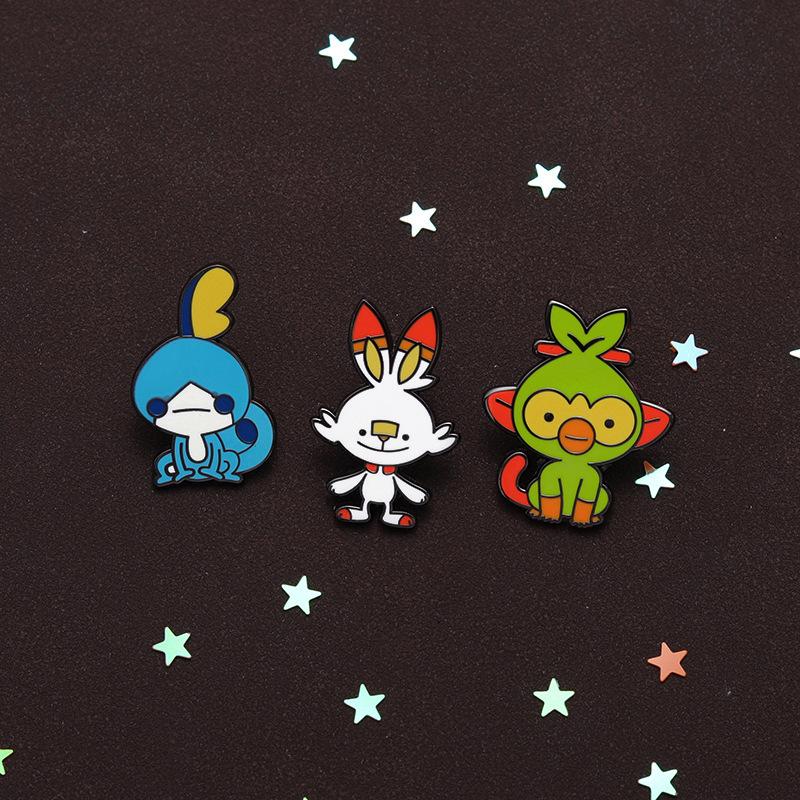 Delightful Enamel Bunny Monkey Bird Brooch Cute Cartoon Animal Badge For Outfits Trendy