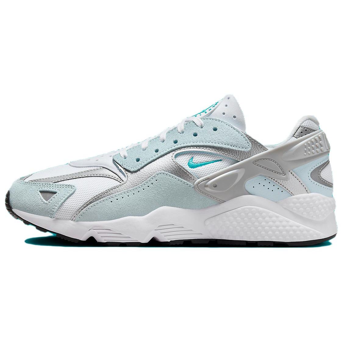 

Nike Air Huarache Runner Dusty Cactus Men Sneakers Blue White Metallic-Silver DZ3306-103 44