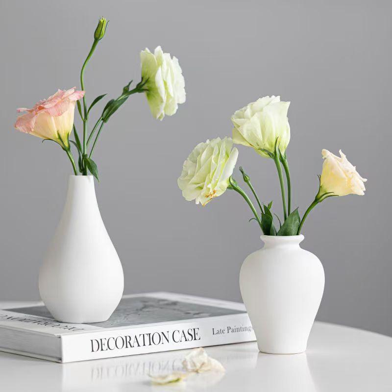 Simple Ceramic Vase, Five Piece Set, Household Handicraft, Small Flower Ware, Simple Porch, TV Cabinet, Tabletop Decoration