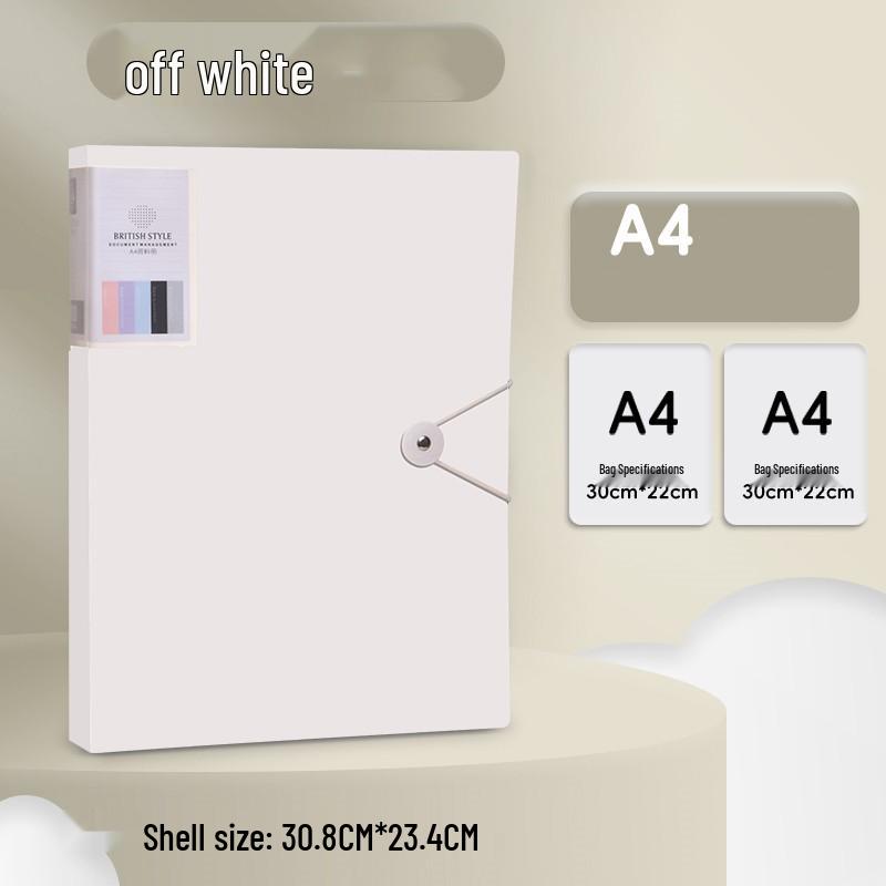 Morandi A4 Transparent Document Holder for Students and Professionals