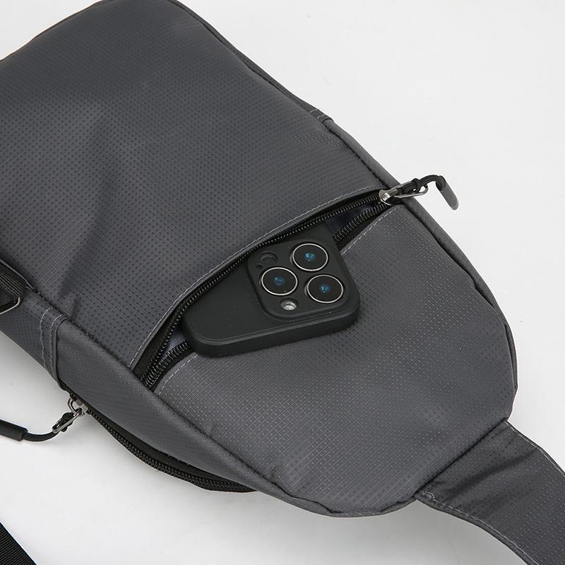 Chest Bag Men's Sports Crossbody Bag Outdoor Travel Large Capacity Portable Shoulder Bag