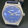 JAPAN VINTAGE SEIKO AUTOMATIC 6309A MENS BLUE COLOR DIAL WATCH a500825-5 R154-a500825