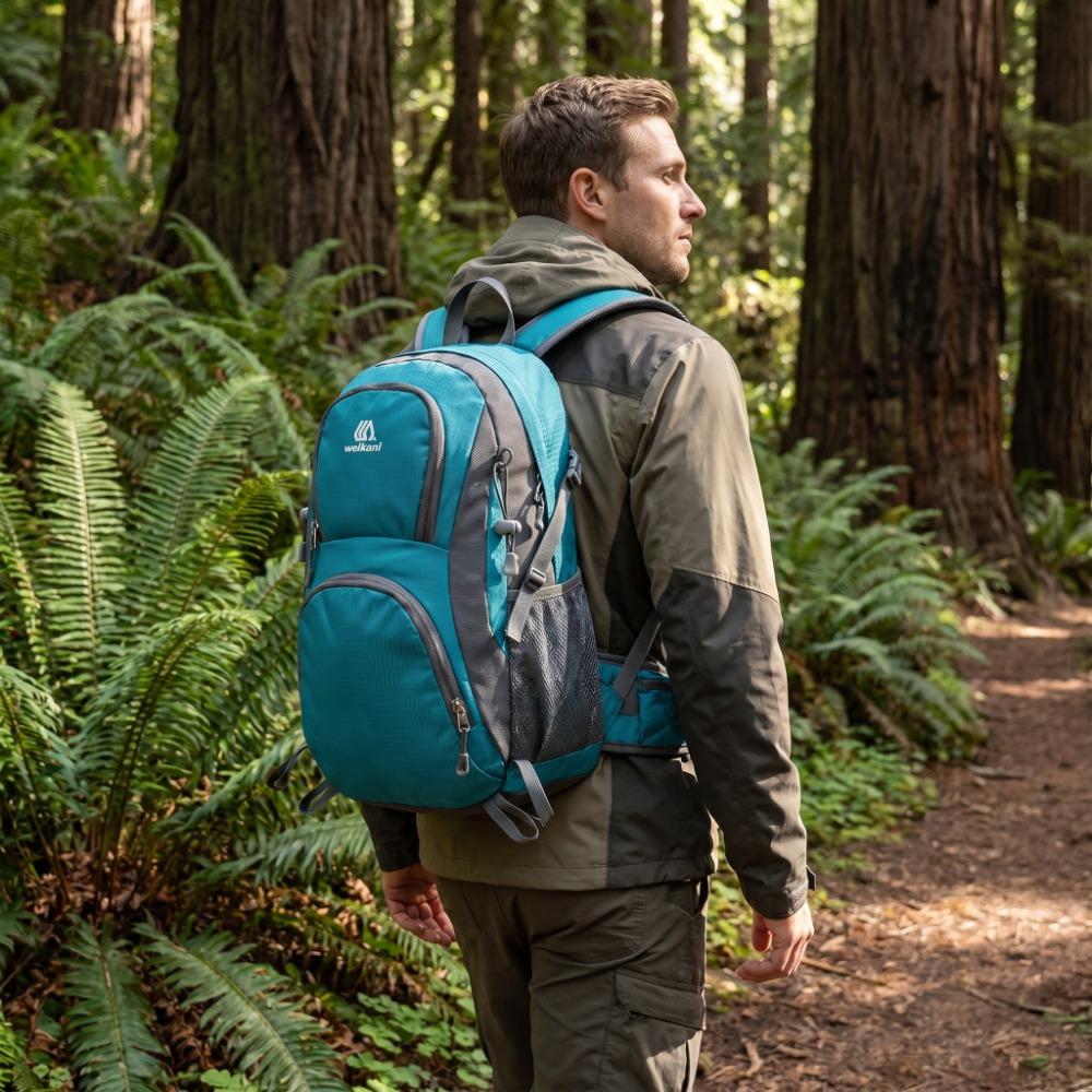 Padded Travel Backpack Water Proof Cycling Backpack Durable Hiking Backpack Hiking озеро синий