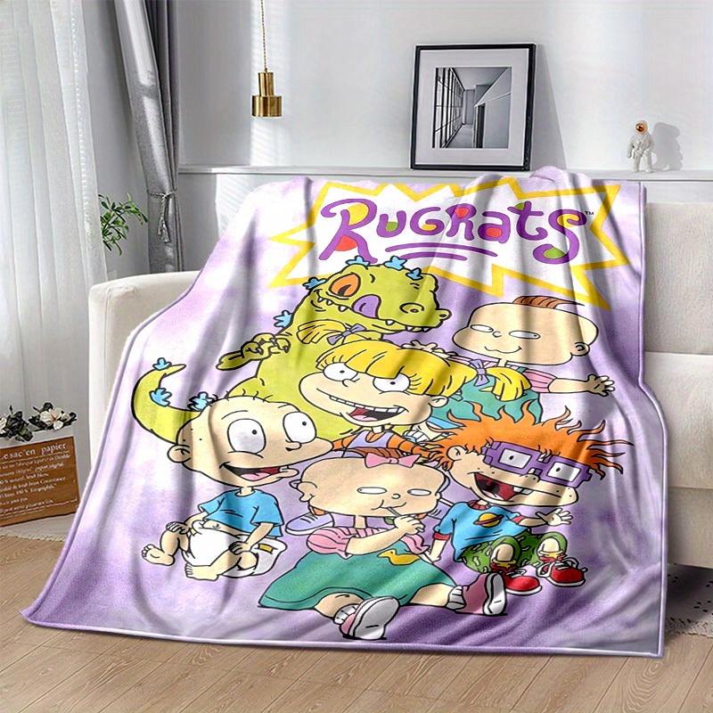 1pc Rugrats Home Decor Blanket: A Cozy Flannel Throw for Bedroom, Living Room, Travel, Camping, Car, Beach, Office Naps, Perfect Gift, Ideal Outdoor R