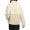 adidas Giacca in Pile Originals Classic Trefoil con Collo Alto e Tasca a Marsupio Unisex Giacche Bianco Sporco HY1378