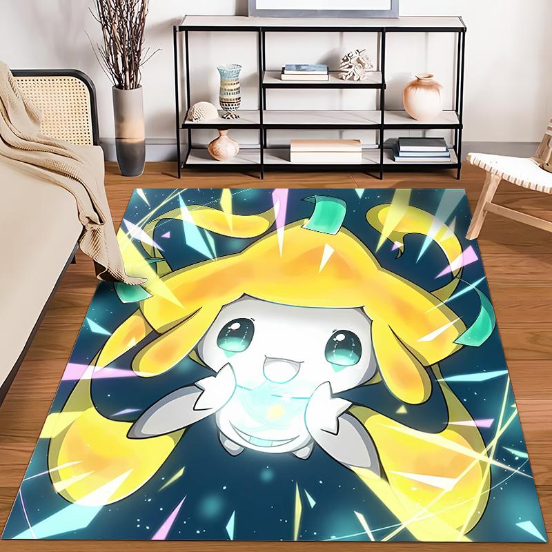Various Sizes Pokemon Jirachi Cartoon Carpet Home Large Size Decor Rug Bedroom LivingRoom Sofa Balcony Multi Scene Available Mat