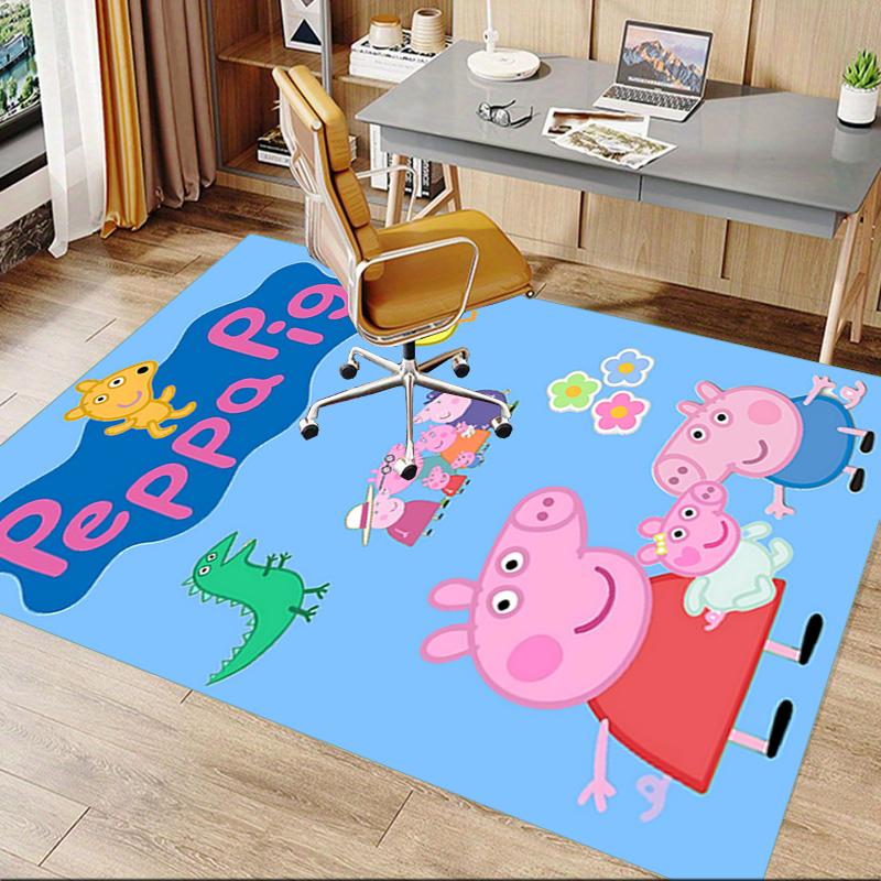 1pc Peppa Pig Family Adventure Carpet for Playroom Bedroom Living Room Sofa Home Decor,kids Game Area Rug Non-slip Floor Mat Y723132