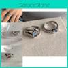 Unique Moonstone Adjustable Ring For Women Stylish Irregular Geometric Design Ideal For Stackable Wear