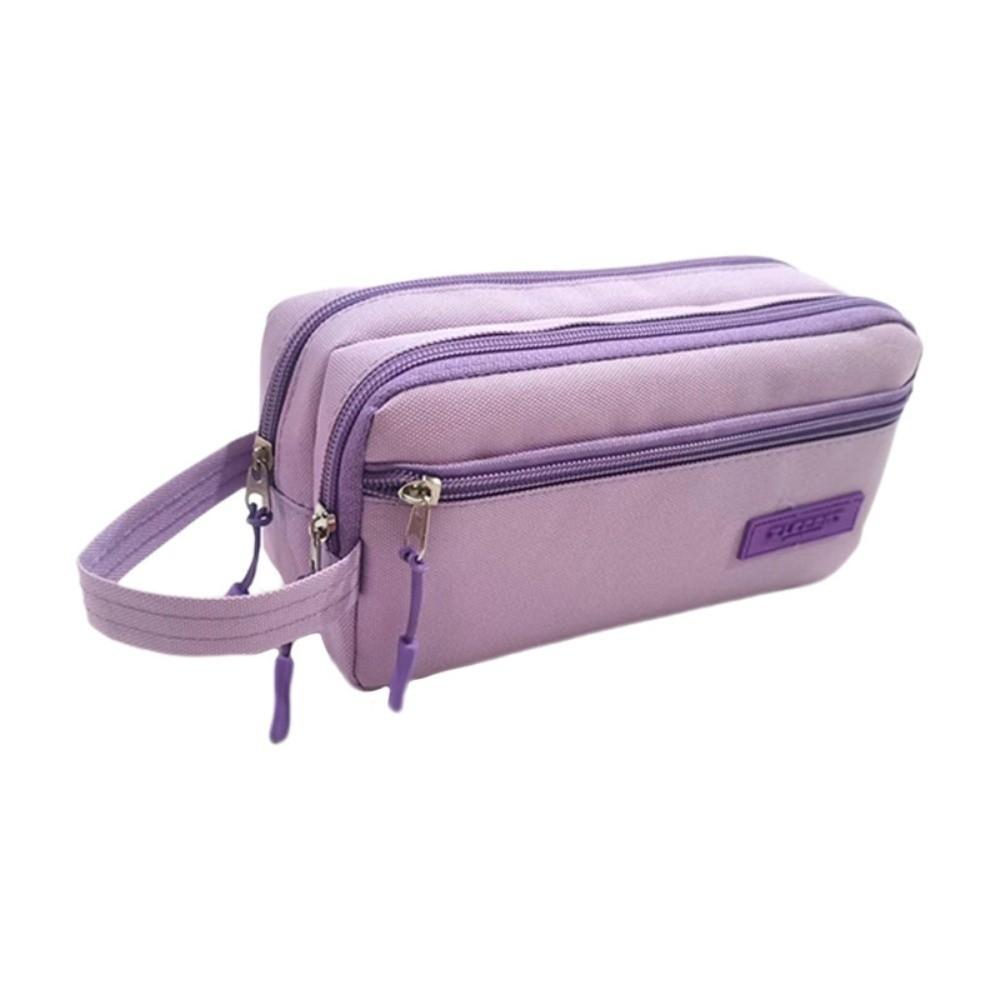 Oxford Fabric Pencil Case Large Capacity Pen Pouch Simple Pen Case Office Supplies