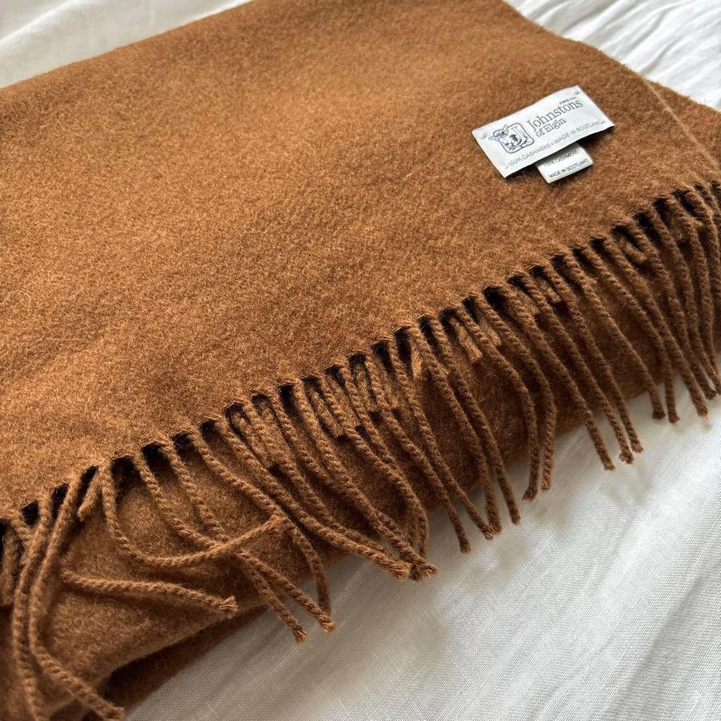 Used Johnstons Camel Stole