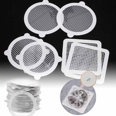 Disposable Anti-blocking Filter Floor Drain Sticker Mesh Hair Catcher Stopper Shower Drain Cover Kitchen Bathroom Sink Blocker