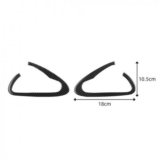 2Pcs Carbon Fiber Interior Door Handle Panel Cover Trim For Mazda RX-8 2004-2008