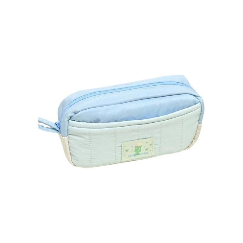 

Unique Design Canvas Pen Holder With Multiple Pockets Waterproof School Essential Organizers For Students Professionals синій