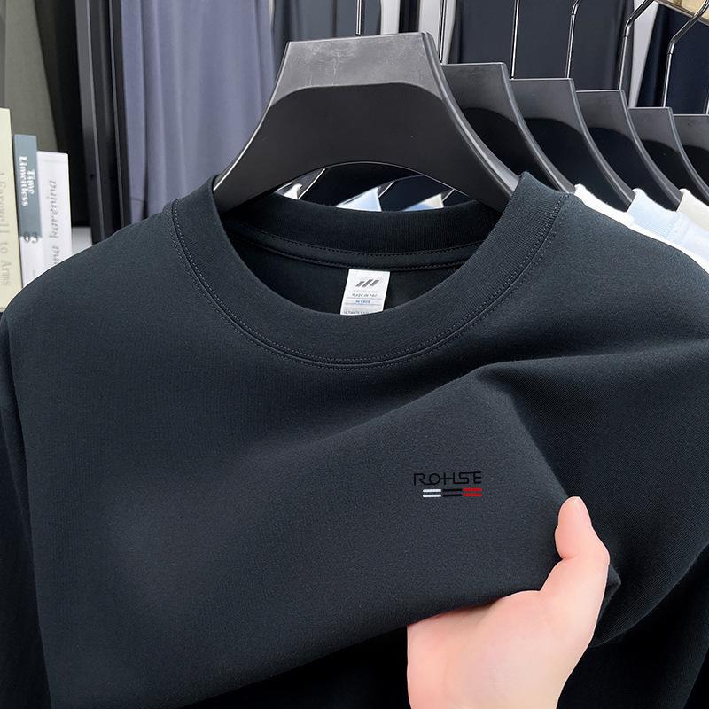 Men's 230g Pure Cotton Heavyweight Hoodie - 2025 Spring Fashion Trend, Skin-Friendly, Breathable Long Sleeve Base Layer