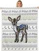 Husky Dog Pattern Blanket Soft Fleece Throw Pet Lover Gift Home Decor Cozy Bedding for Dog Owners Living Room Decoration