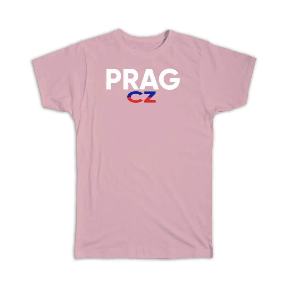 Gift T-Shirt : Prag CZ Czech Republic Prague Sign Art Poster Eastern Europe 3XL