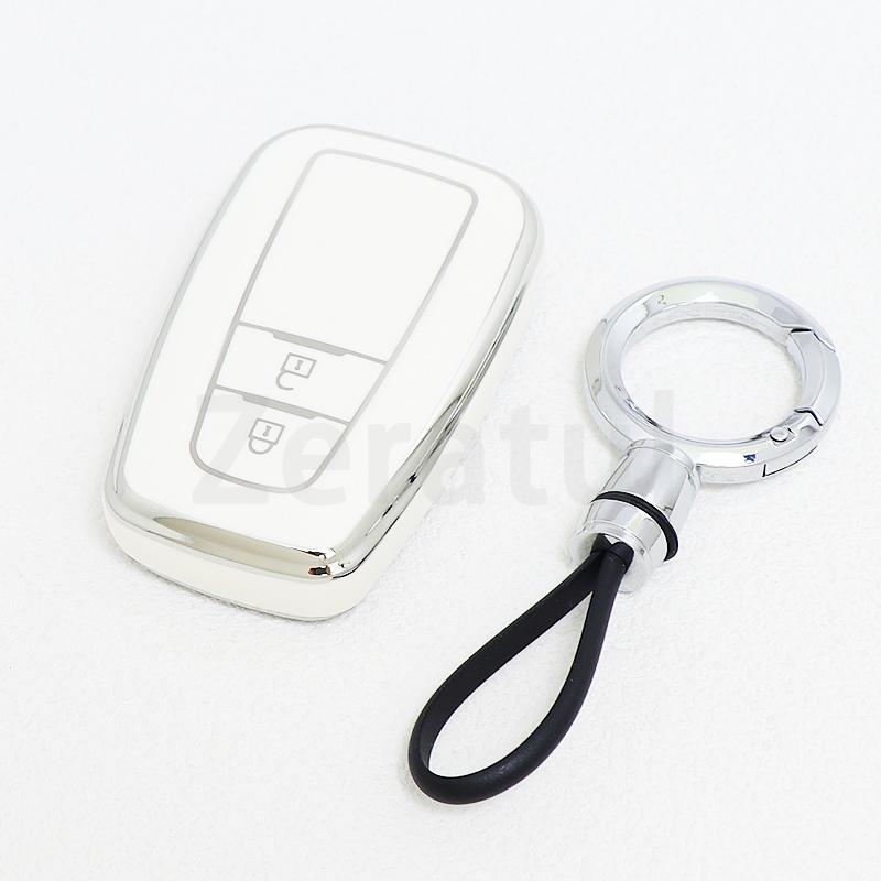 For Toyota Highlander CHR C-HR Prius Prado Land Cruiser Corolla Camry RAV4 Tpu Car Key Case Keyless Cover Shell Fob Accessories