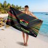 Penrith Panthers Customized Name Text Beach Towel, Soft Absorbent Towel Beach Pool Travel Personal Gift