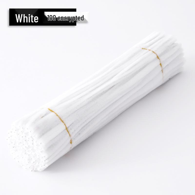 Twistable Craft Sticks: Encrypted Color Fluff Pipe Cleaners for Children s DIY, Dense Fur Strips, Bouquet Pack