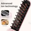 Portable Cordless Hair Straightener Brush 3 Temp Adjustable Fast Heating USB