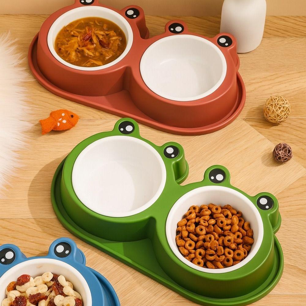 Non-slip Cat Food Bowl Detachable Dog Water Bowl Cute Dog Bowls  Pet Supplies