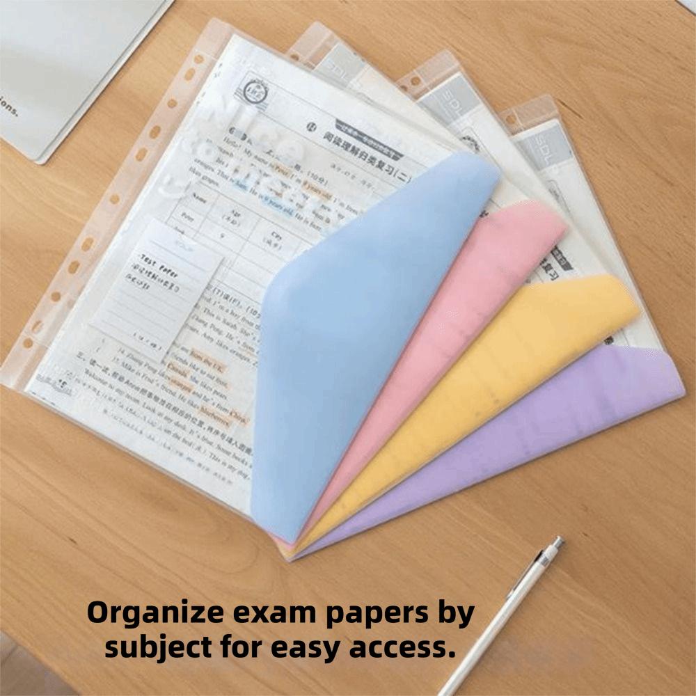 Detachable A4 File Folder Large Capacity 2 Hole Binder Folders  Office Storage