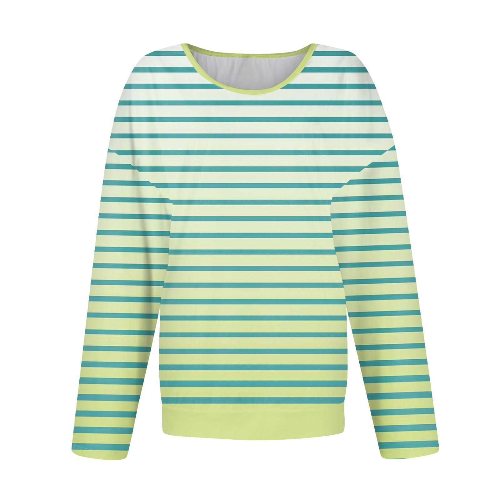 Женский модный повседневный топ с длинными рукавами и принтом — фото 3