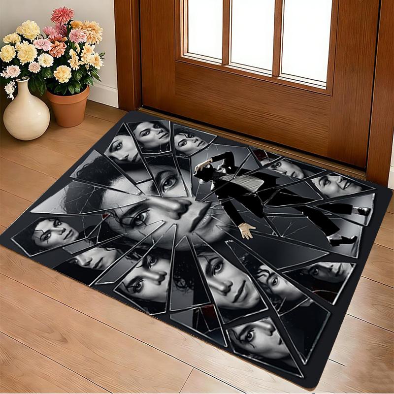 Tappeto Antiscivolo per Soggiorno Michael Jackson Tappeto Morbido per Camera da Letto Sala Giochi Stanza dei Bambini Divano Ufficio Decorazione Casa Zerbino