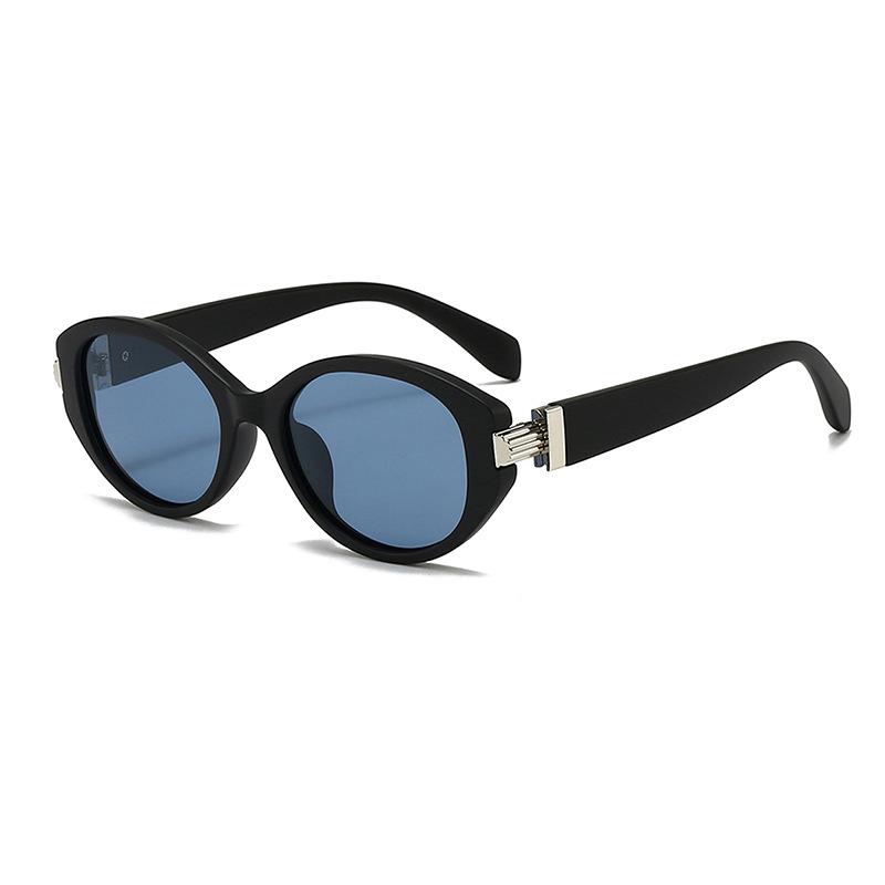 Retro Oval Polarized Glasses with Anti-Glare Lenses - Chic Small Frame, Ideal for Party Wear & Travel, Glasses Accessories