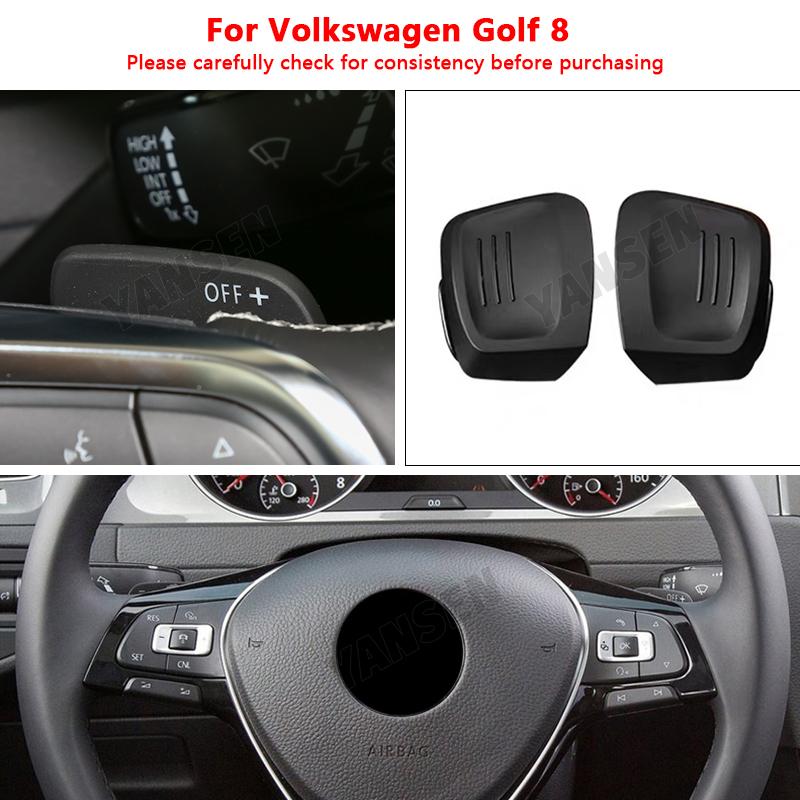 Paddle Shifter for VW Golf 8 MK8 R GTI R Line Tiguan Passat Atlas CC Steering Wheel Paddle Shift Carbon Sticker Accessories