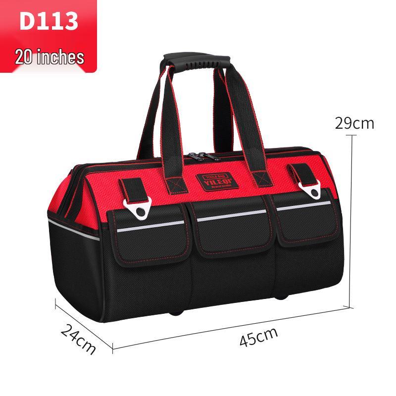 Bolsa de herramientas para electricista: Lona Impermeable y Duradera con Diseño Ampliado y Resistente al Desgaste para un Almacenamiento Conveniente y Multifuncional.