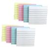 Portable Self-Adhesive Sticky Notes, Blue Small Notepad for Message Writing, Removable Repositionable Memo Pads, 10-Pack