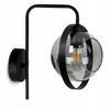 MODERN GLASS WALL LAMP GRAPHITE RING