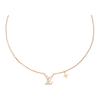 Iconic Floral Logo Necklace Women Necklace Rose-Gold M00985