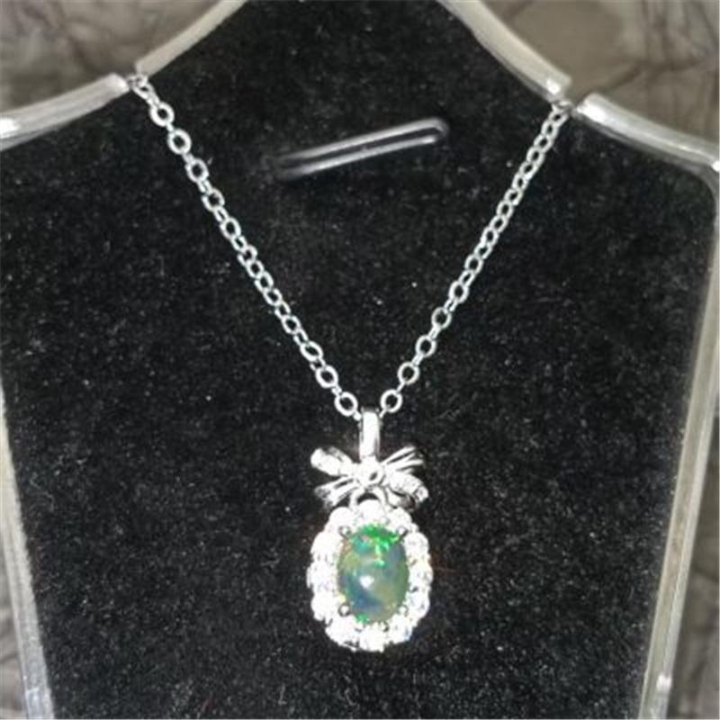 A Sweet and Perfect Gift for African Black Opal Pendant In Summer