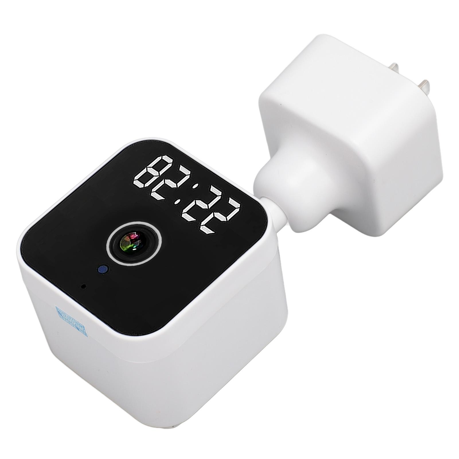 

Кімнатна камера безпеки з годинником 2.4G WiFi Бездротова HD 3MP Дитяча камера Камера для домашніх тварин з рухом EU Plug